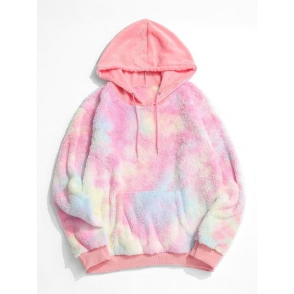 Fluffy Tie Dye Hoodie