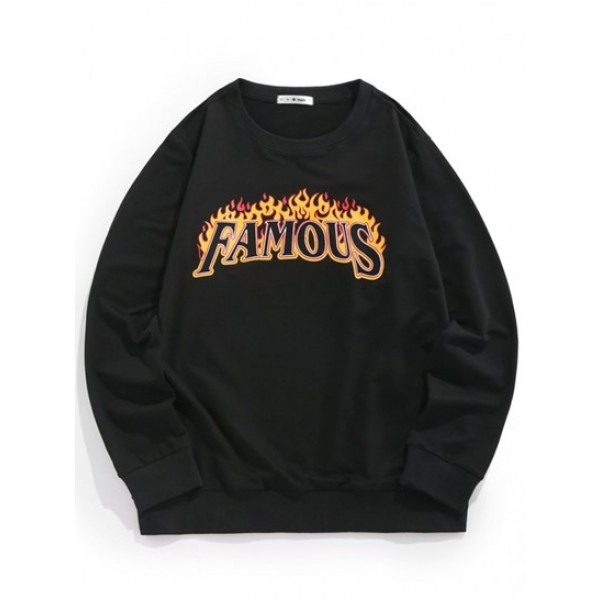 Flame Famous Crew Neck Sweatshirt