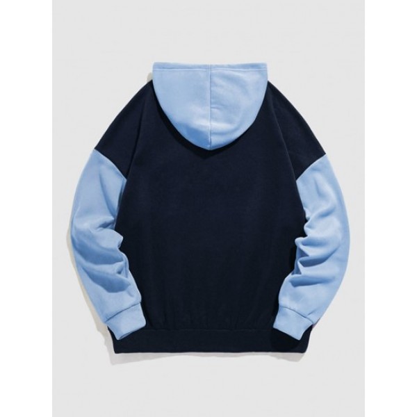 BROOKLYN NEW YORK Fleece Colorblock Hoodie