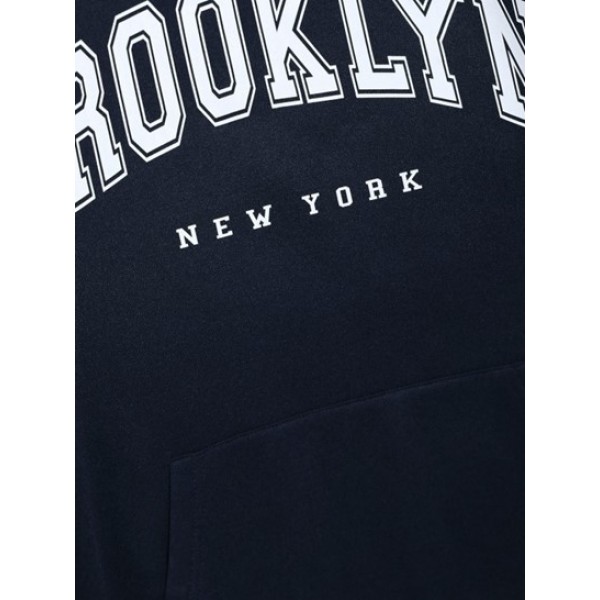 BROOKLYN NEW YORK Fleece Colorblock Hoodie