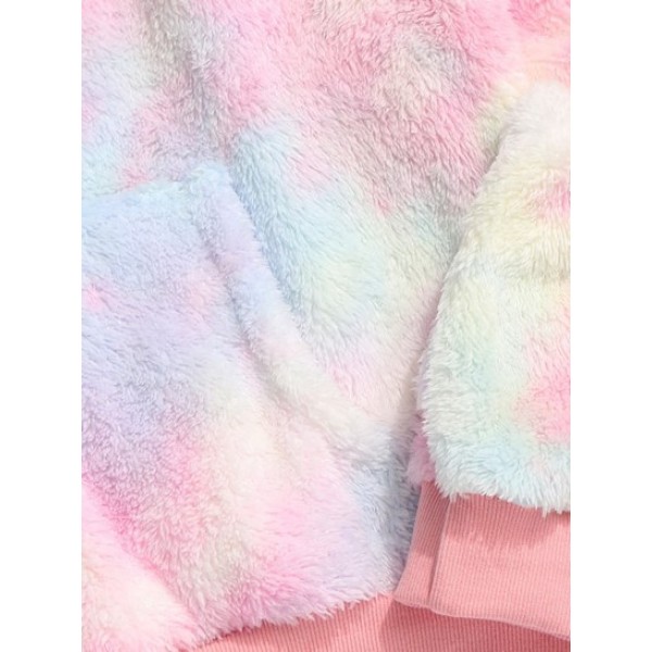 Fluffy Tie Dye Hoodie